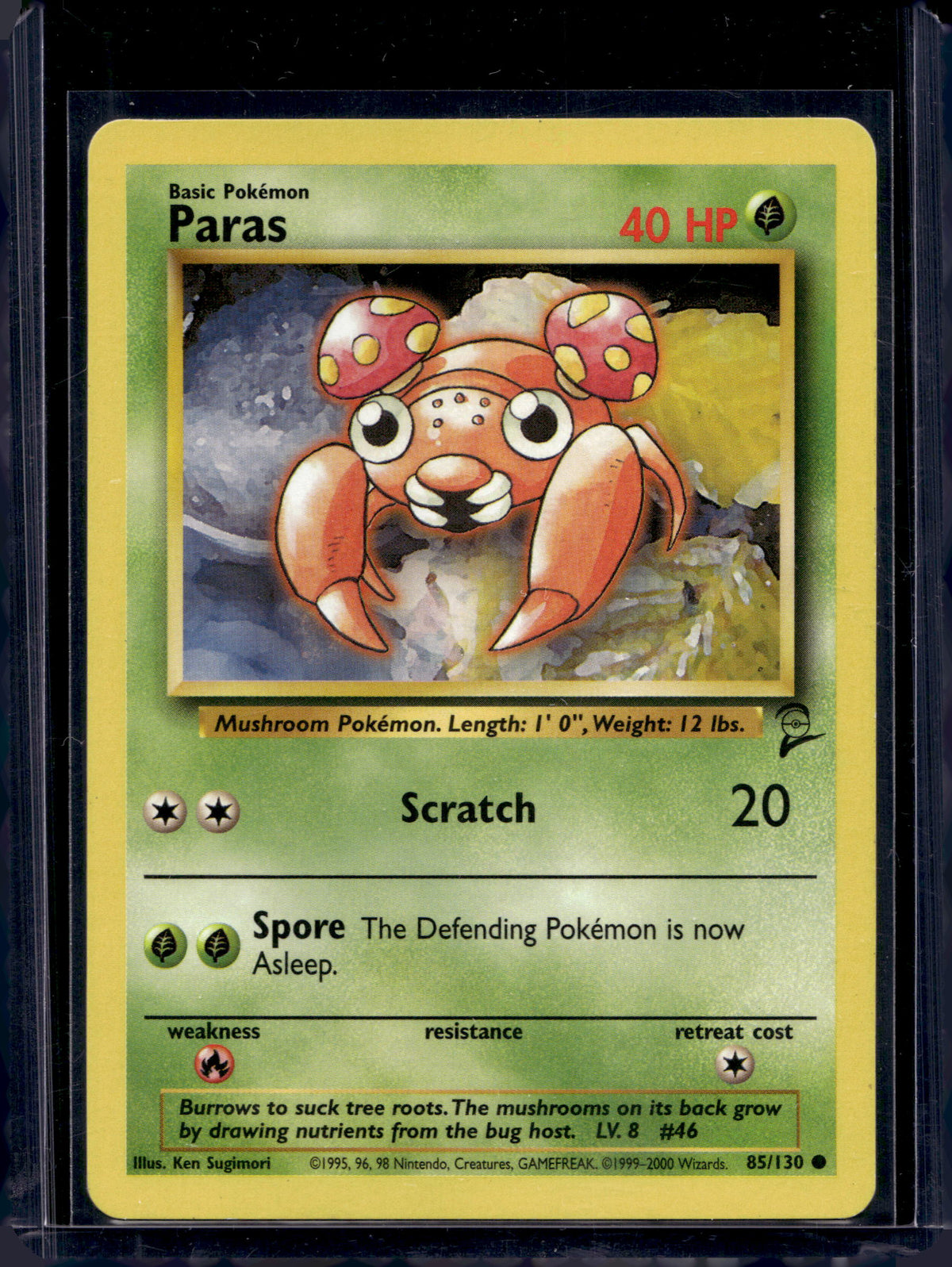 Paras (Base Set 2 - Unlimited) 85/130 Raw