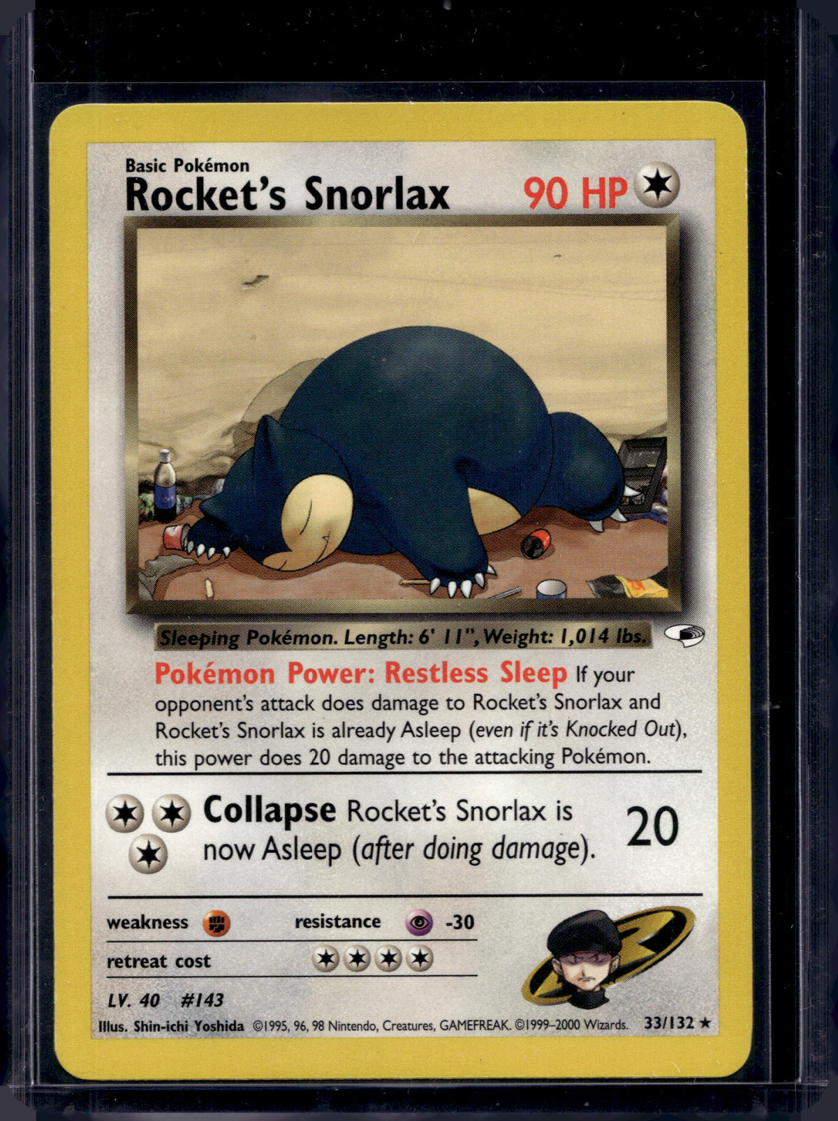 Rocket's Snorlax (Gym Heroes - Unlimited) 33/132 Raw
