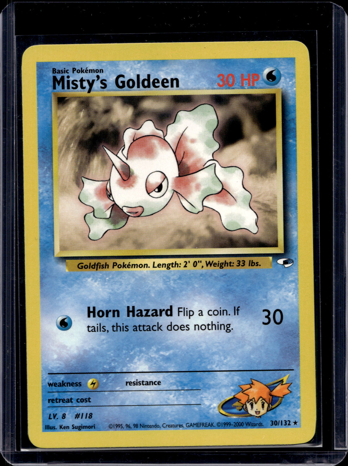 Misty's Goldeen (Gym Heroes - Unlimited) 30/132 Raw