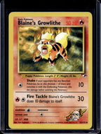Blaine's Growlithe (Gym Heroes - Unlimited) 35/132 Raw