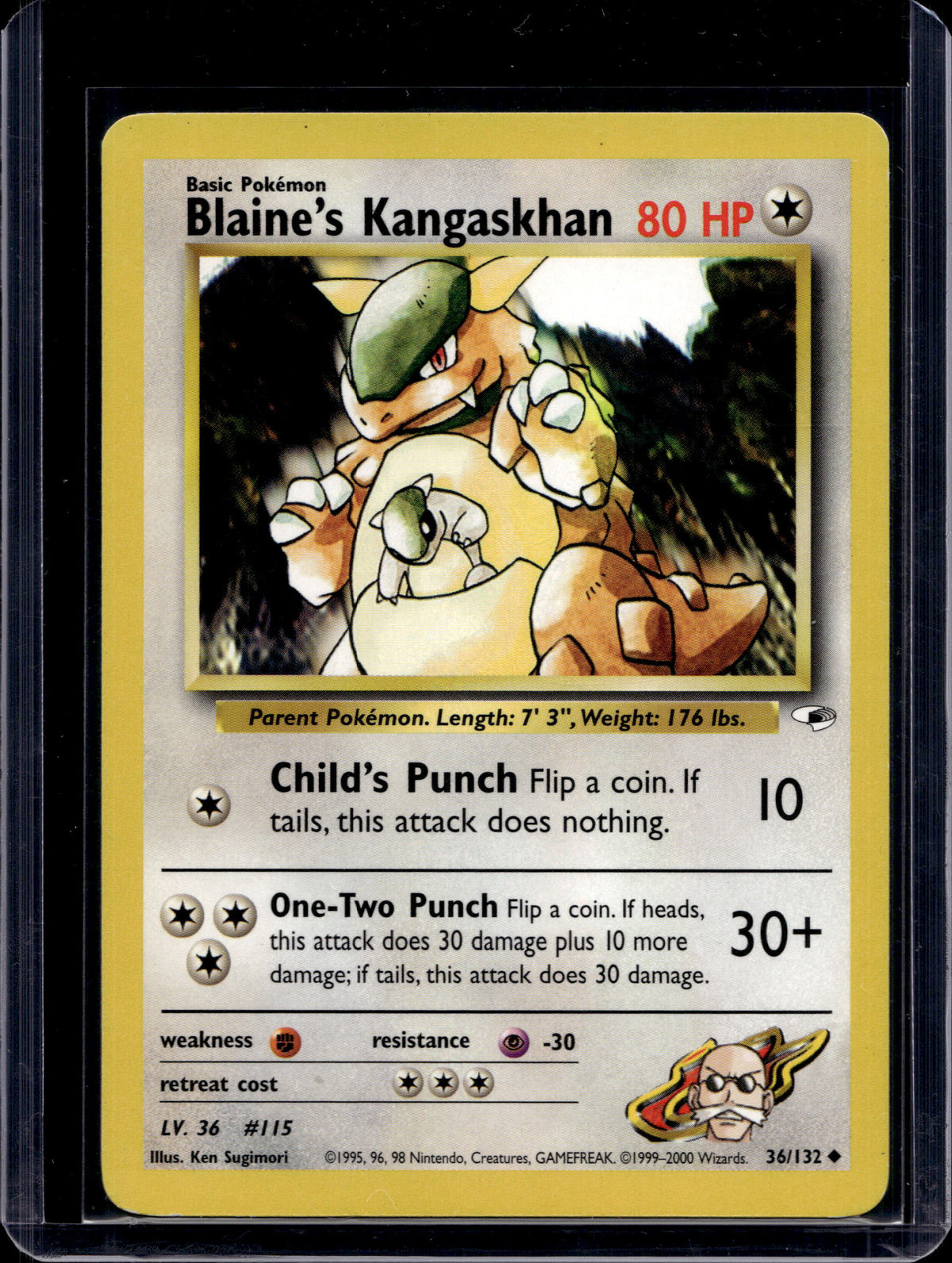 Blaine's Kangaskhan (Gym Heroes - Unlimited) 36/132 Raw