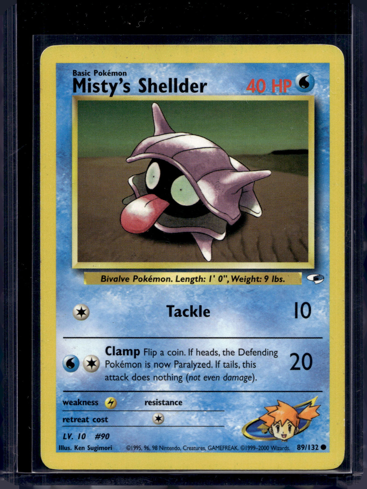 Misty's Shellder (Gym Heroes - Unlimited) 89/132 Raw