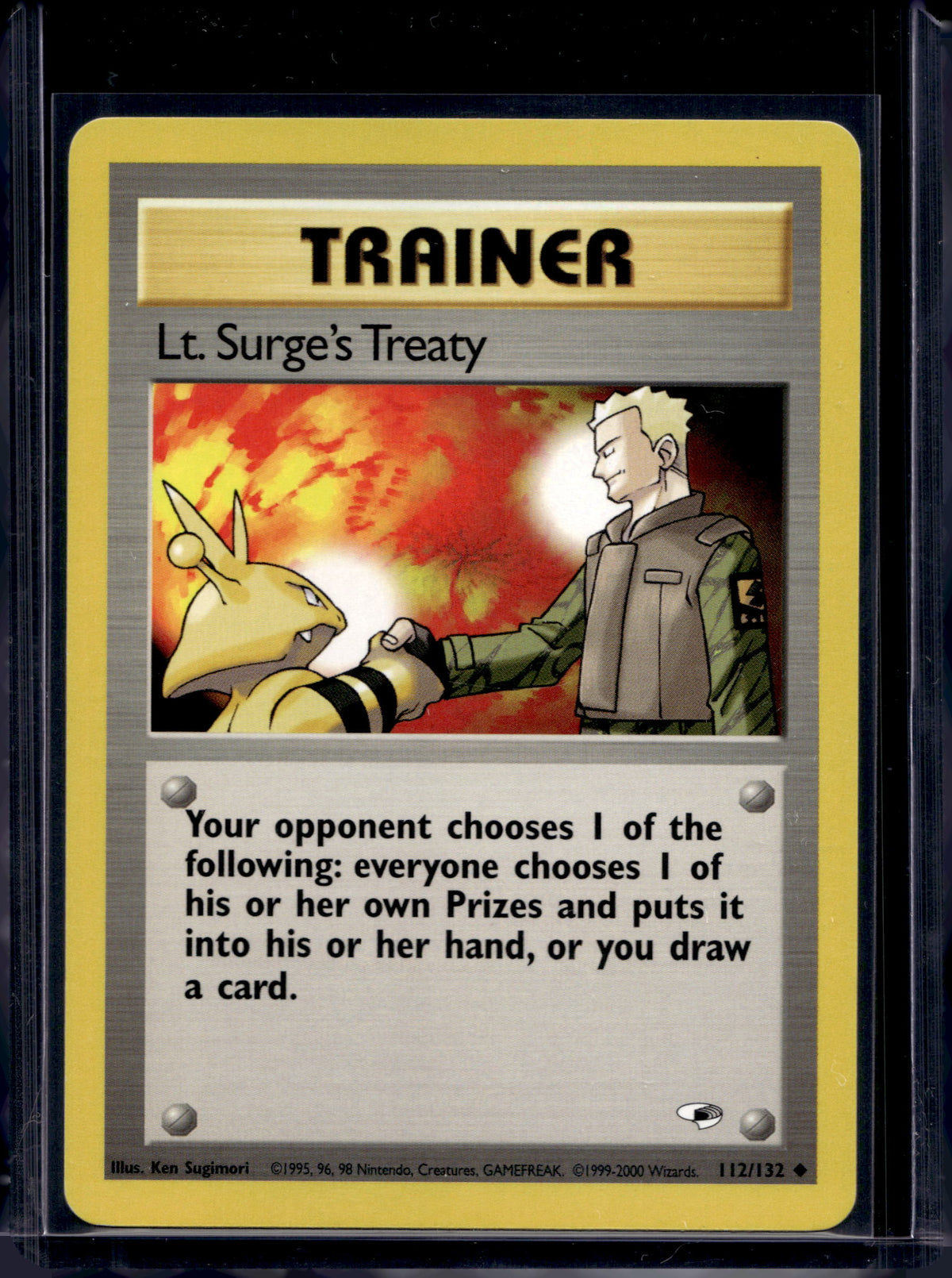 Lt. Surge's Treaty (Gym Heroes - Unlimited) 112/132 Raw