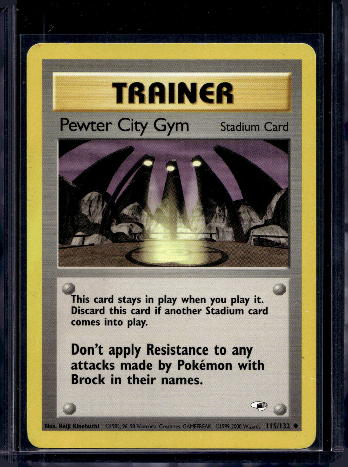 Pewter City Gym (Gym Heroes - Unlimited) 115/132 Raw