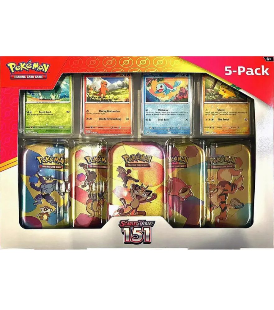 Costco Pokemon Scarlet & Violet 151 Mini Tin 5-pack (Meowth) RookieLegends