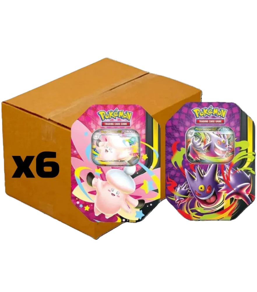 Mega Moonlit Tin Case ( 3 OF EACH ) - RookieLegends