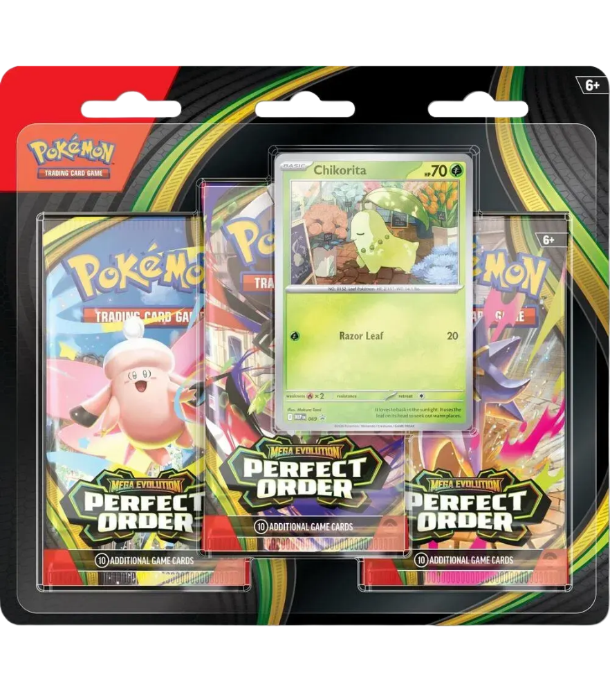 Perfect Order 3 Pack Blister [Chikorita] RookieLegends