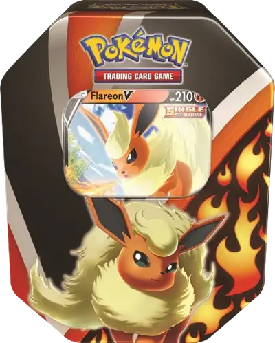 Flareon V Eevees Evolution Tin - RookieLegends
