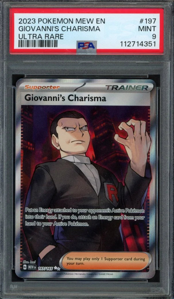 Giovanni’s Charisma 197/165 Psa 9