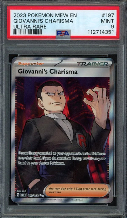 Giovanni’s Charisma 197/165 Psa 9