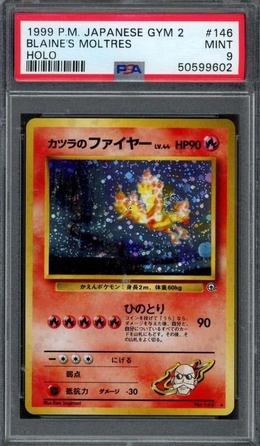 Blaine’s Moltres ( J. P ) PSA 9