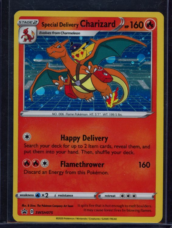 Special Delivery Charizard SWSH075 Raw