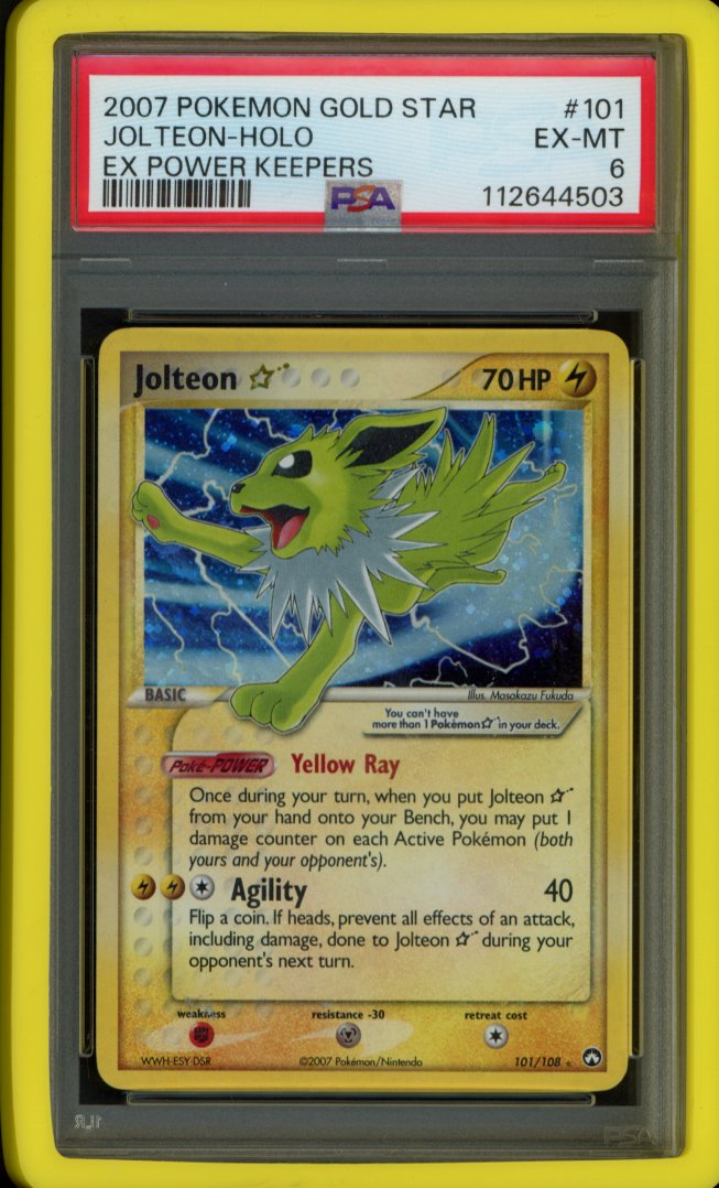 Jolteon Gold Star 101/108 PSA 6
