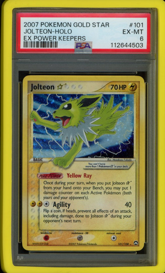 Jolteon Gold Star 101/108 PSA 6