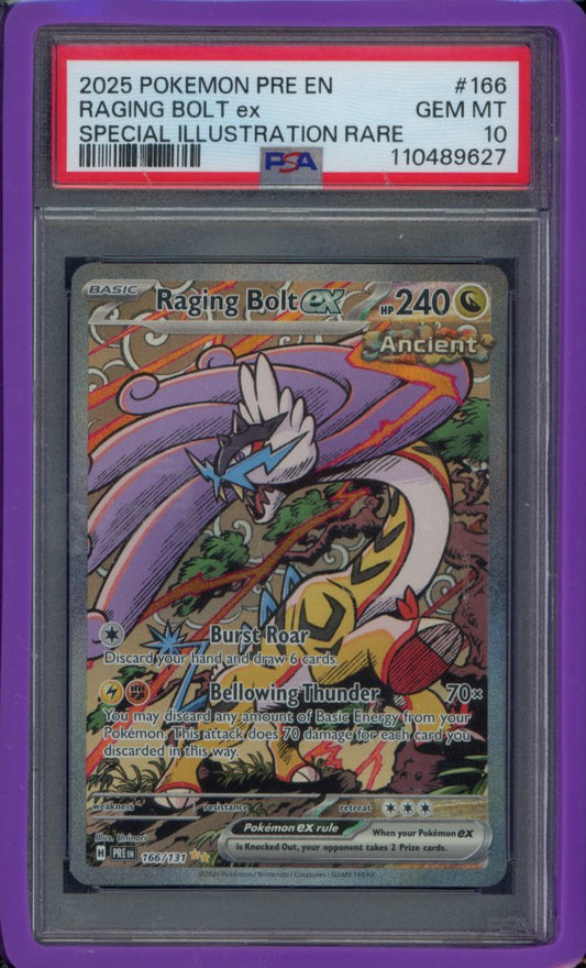 Raging Bolt Ex 166/131 PSA 10