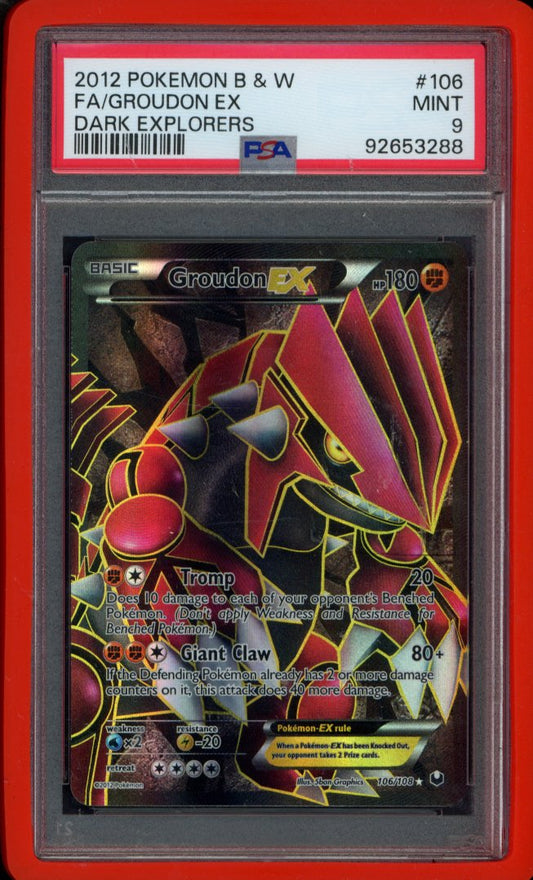 Groudon Ex 106/108 PSA 9