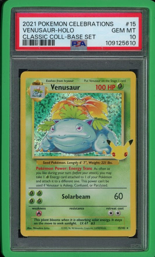 Venusaur 15/102 PSA 10