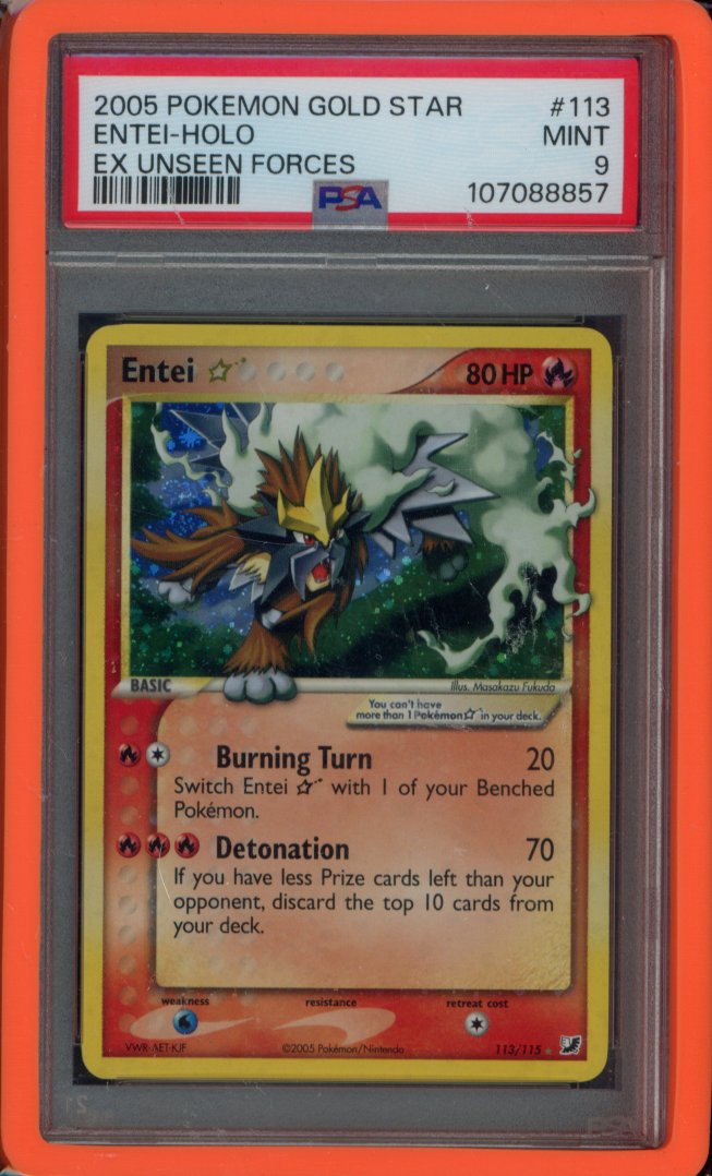 Entei Gold Star 113/115 PSA 9