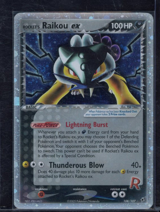 Rocket's Raikou Ex 108/107 Raw