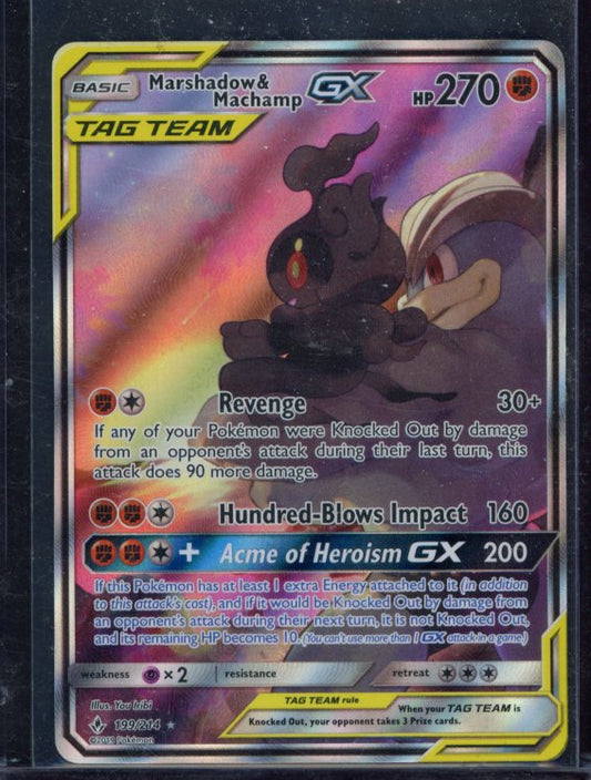 Marshadow & Machamp Gx 199/214 Raw