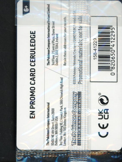 Ceruledge English Promo Sealed 040/091 Raw
