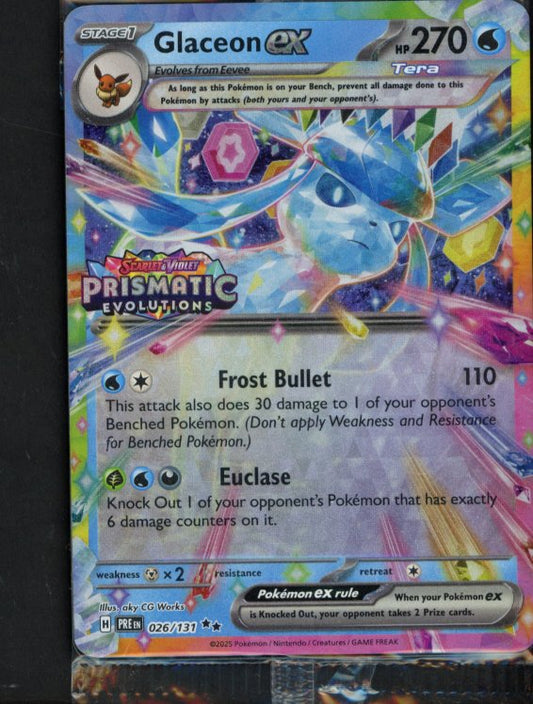 Glaceon Ex English Promo Sealed 026/131 Raw