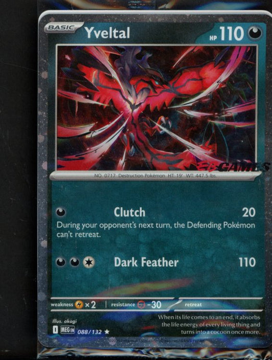 Yveltal English Promo Sealed 088/132 Raw