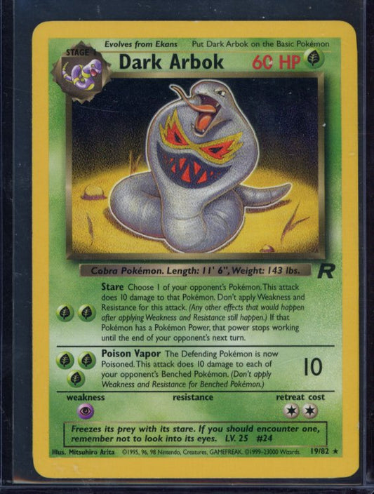 Dark Arbok 19/82 Raw