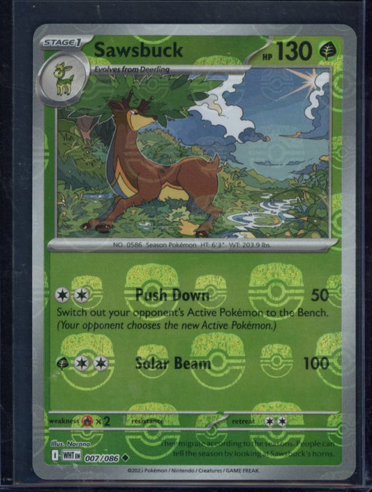 Sawsbuck Master Ball 007/086 Raw
