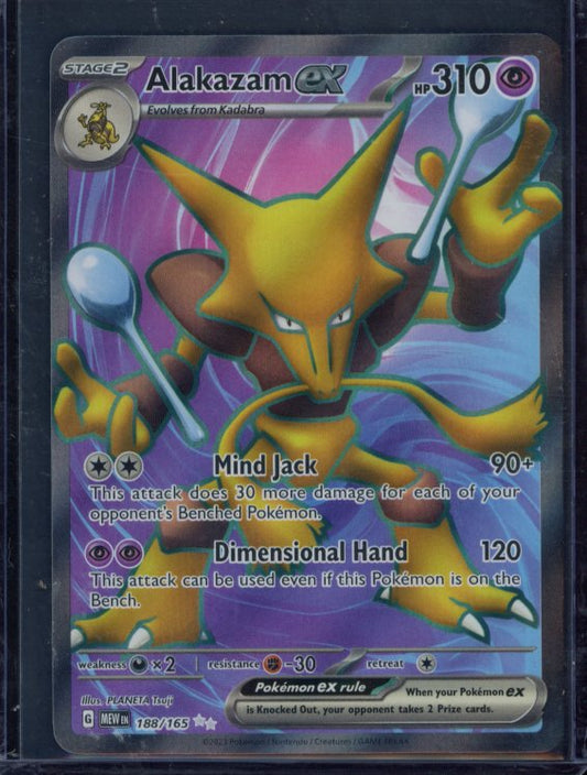 Alakazam Ex 188/165 Raw