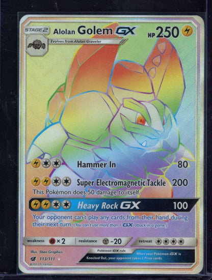 Alolan Golem Gx 113/111 Raw