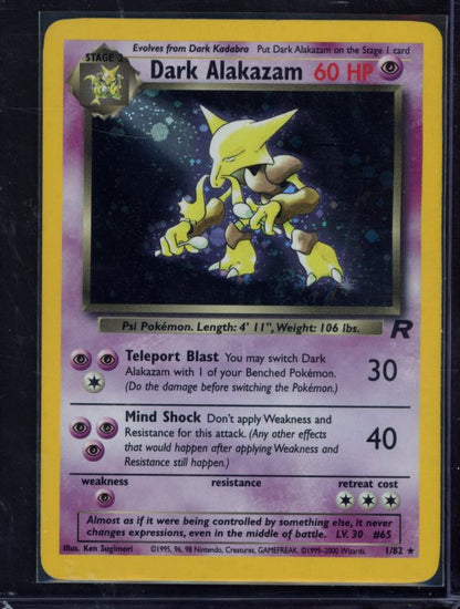 Dark Alakazam 1/82 Raw