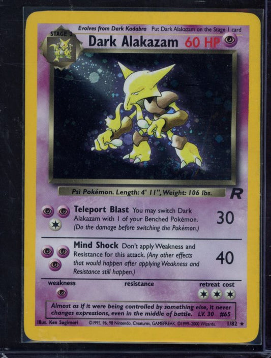 Dark Alakazam 1/82 Raw