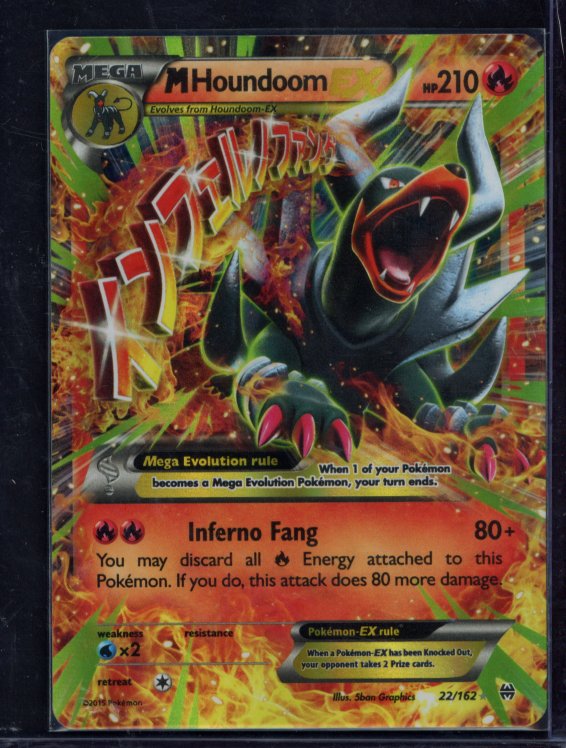 M Houndoom Ex 22/162 Raw