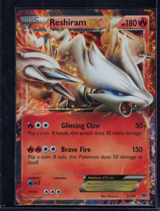 Reshiram Ex 22/99 Raw