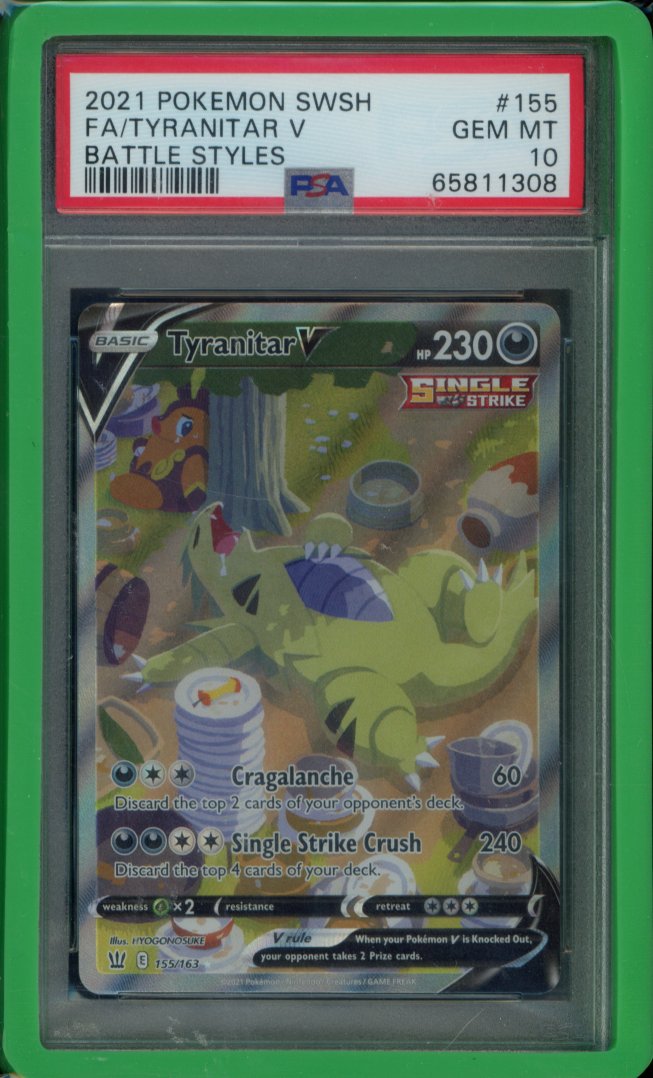 Tyranitar V 155/163 PSA 10