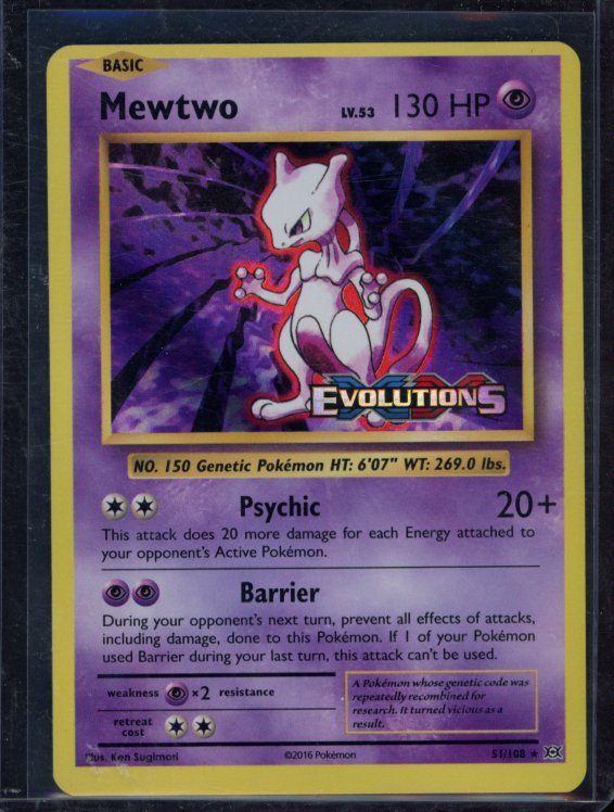 Mewtwo 51/108 Raw