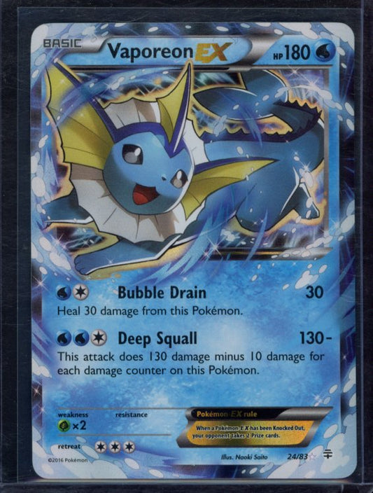Vaporeon Ex 24/83 Raw