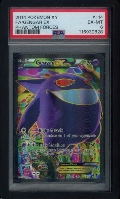 Gengar Ex 114/119 PSA 6