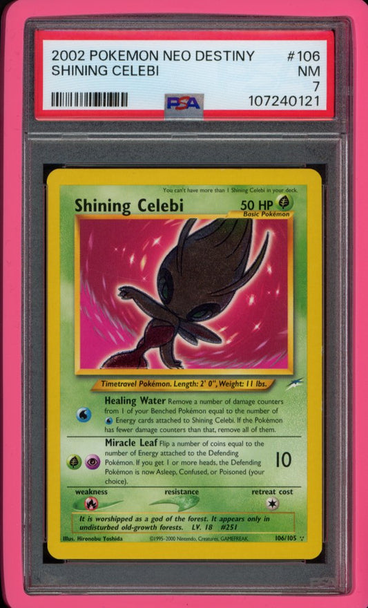 Shining Celebi 106/105 PSA 7