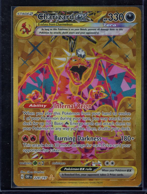 Charizard Ex 228/197 Raw