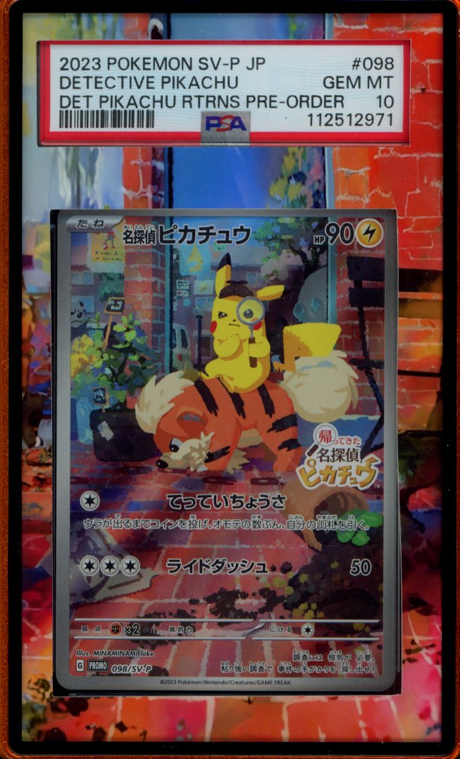 Detective Pikachu 098/SV-P (JPN) PSA 10
