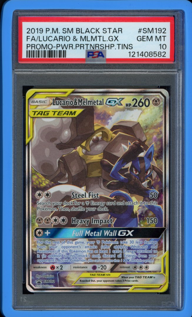 Lucario & Melmetal Gx SM192 PSA 10