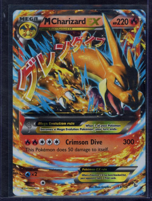 M Charizard Ex 13/106 Raw