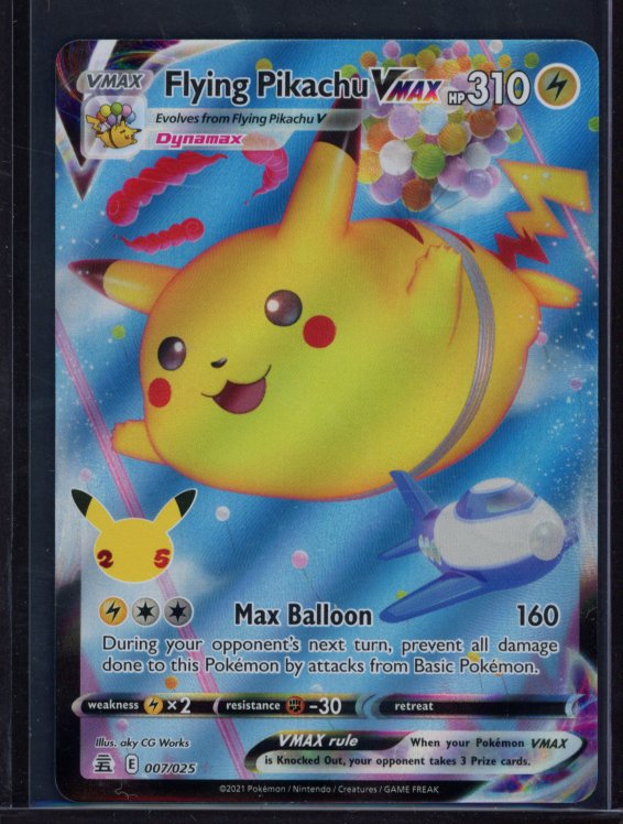 Flying Pikachu Vmax 007/025 Raw