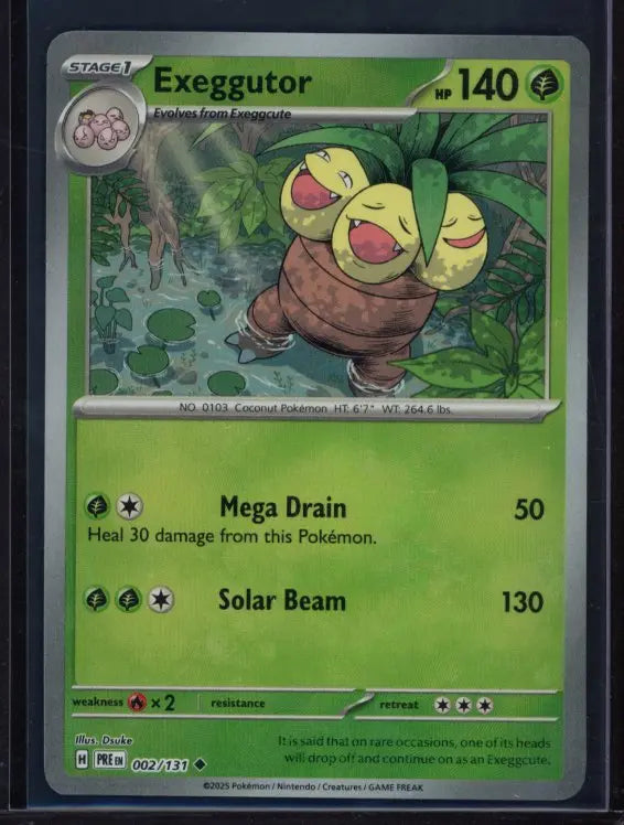 Exeggutor 002/131 Master Ball Raw - RookieLegends