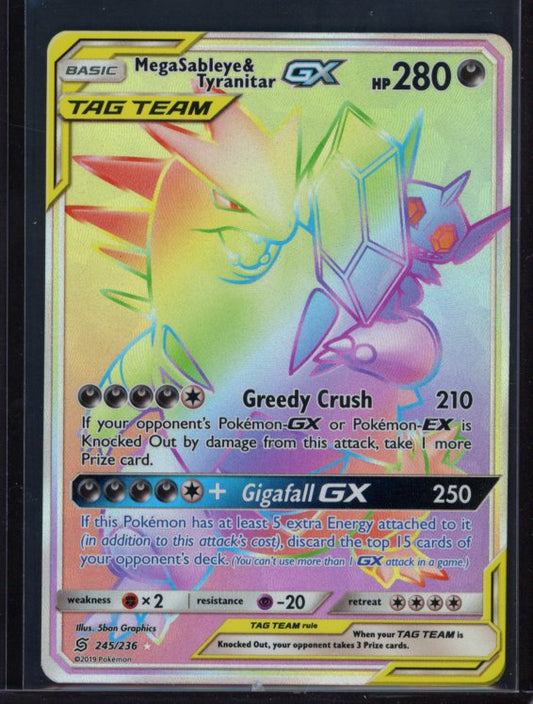 MegaSableye & Tyranitar Gx 245/236 Raw