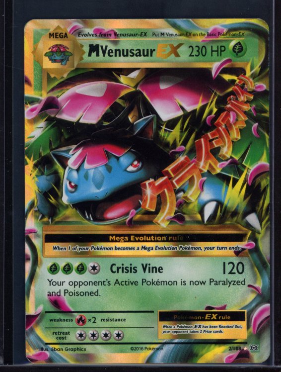 M Venusaur Ex 2/108 Raw