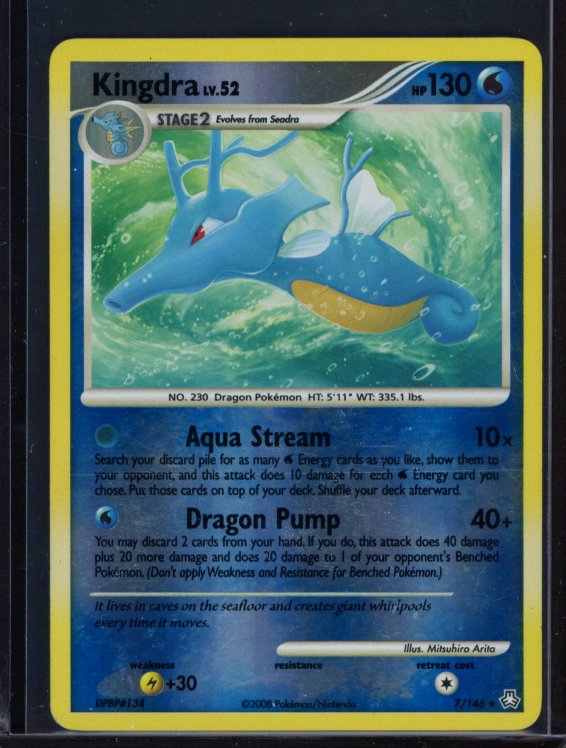 Kingdra LV.52 7/146 Reverse Holo Raw