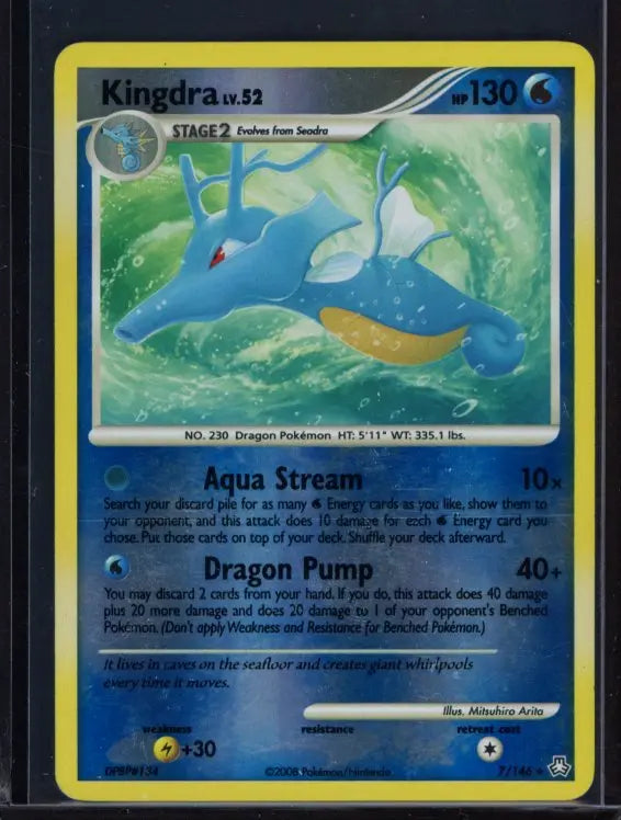 Kingdra LV.52 7/146 Reverse Holo Raw - RookieLegends